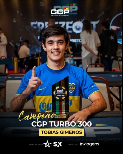 Arte oficial: Tobias Gimenos, campeão do CGP Turbo 300