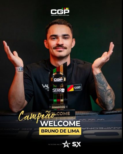 Arte oficial: Bruno de Lima, campeão do Welcome