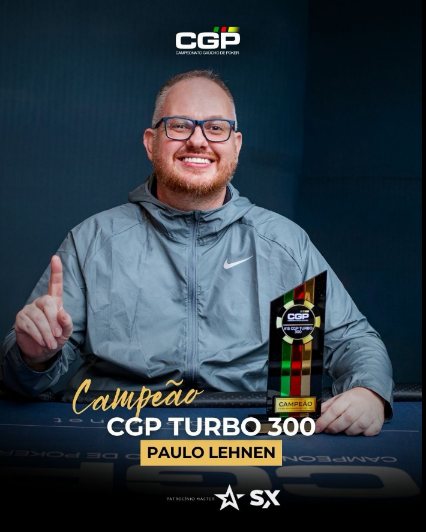 Arte oficial: Paulo Lehnen, campeão do CGP Turbo 300