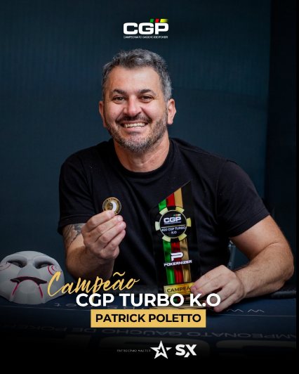 Arte oficial: Patrick Poletto, campeão do CGP Turbo K.O