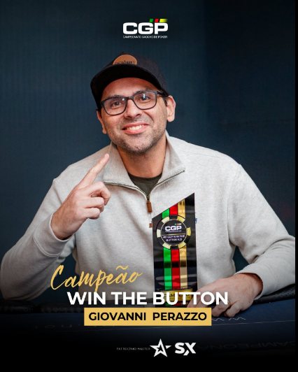 Arte oficial: Giovanni Perazzo, campeão do Win The Button