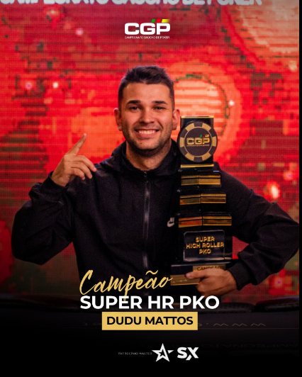 Arte oficial: Dudu Mattos, campeão do Super HR PKO