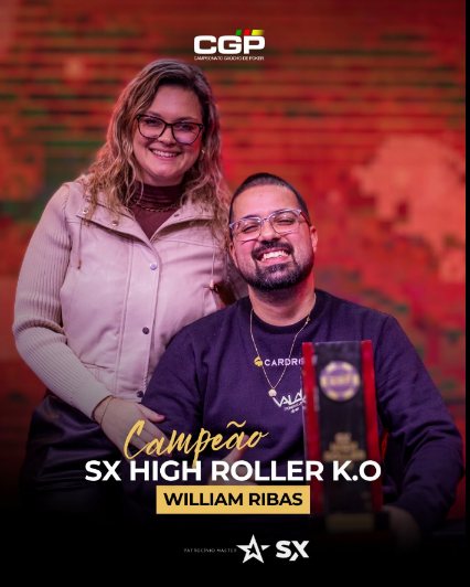 Arte oficial: William Ribas, campeão do SX High Roller K.O