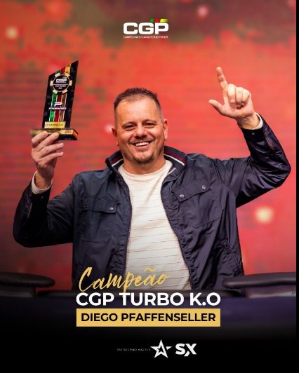 Arte oficial: Diego Pfaffenseller, campeão do CGP Turbo K.O