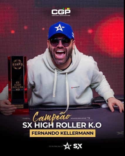Arte oficial: Fernando Kellermann, campeão do SX High Roller K.O