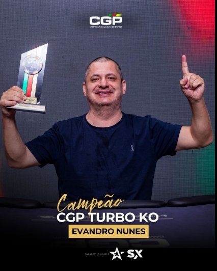 Arte oficial: Evandro Nunes, campeão do CGP Turbo KO
