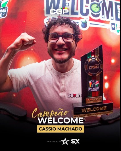 Arte oficial: Cassio Machado, campeão do Welcome