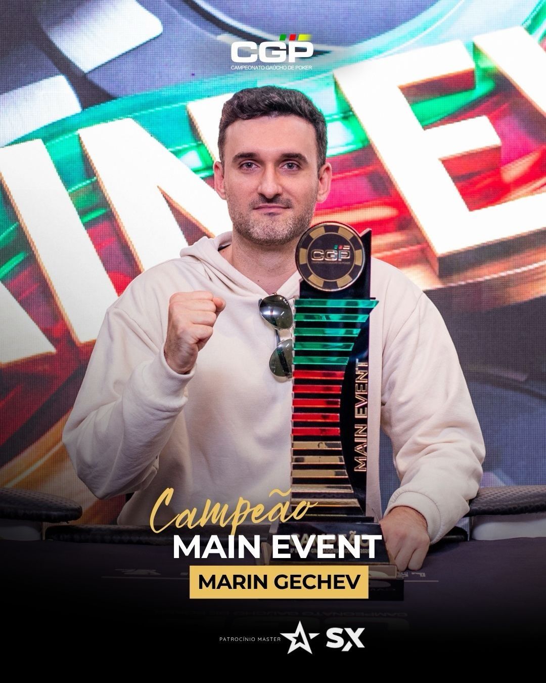 Arte oficial: Marin Gechev, campeão do Main Event